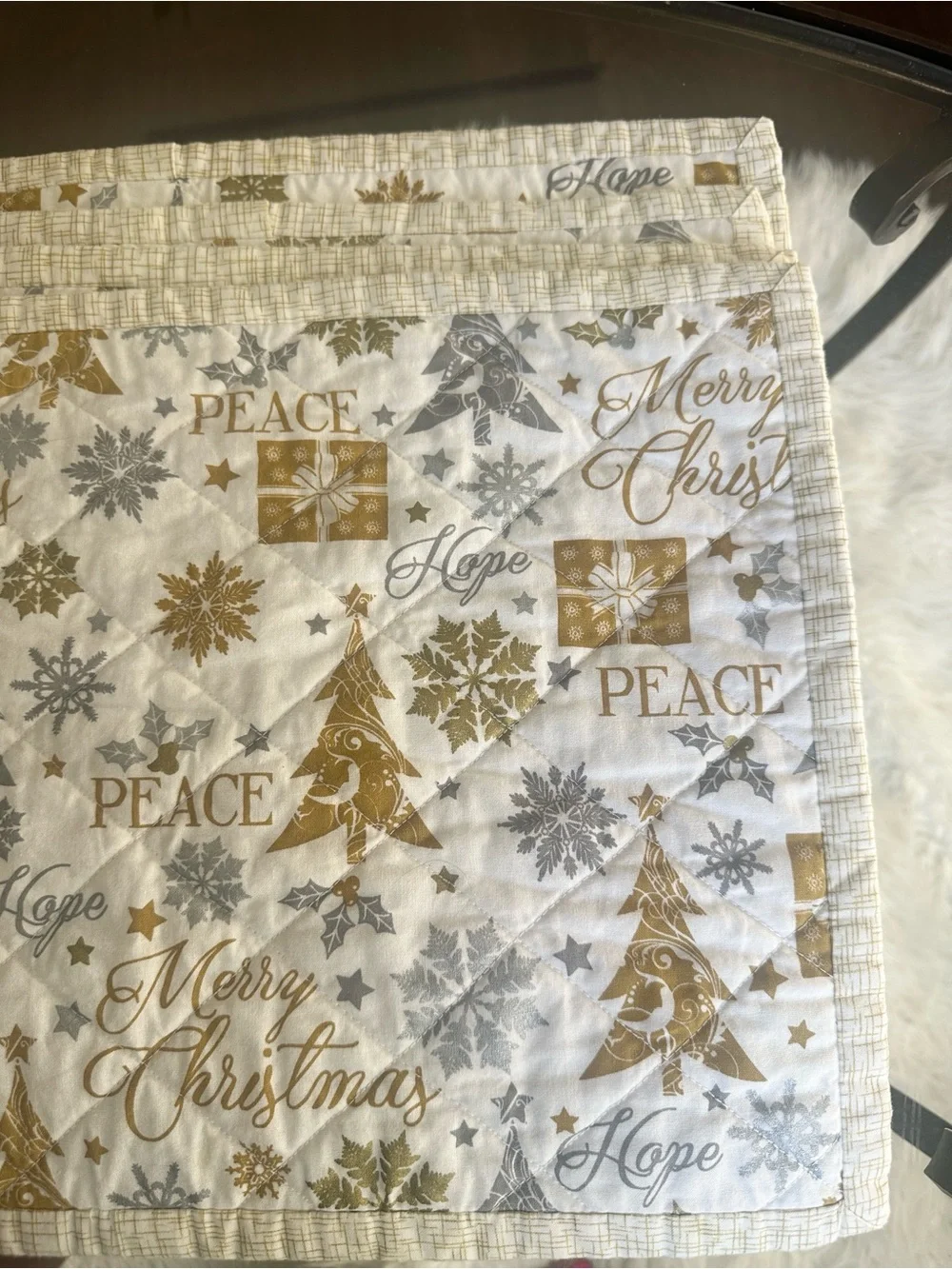 Christmas Novelty Quilted Placemats (4)